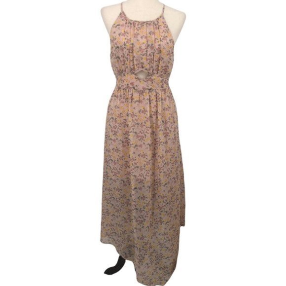 SOLD! BCBGeneration Floral Asymmetrical Midi Dress 6 - Picture 3 of 14